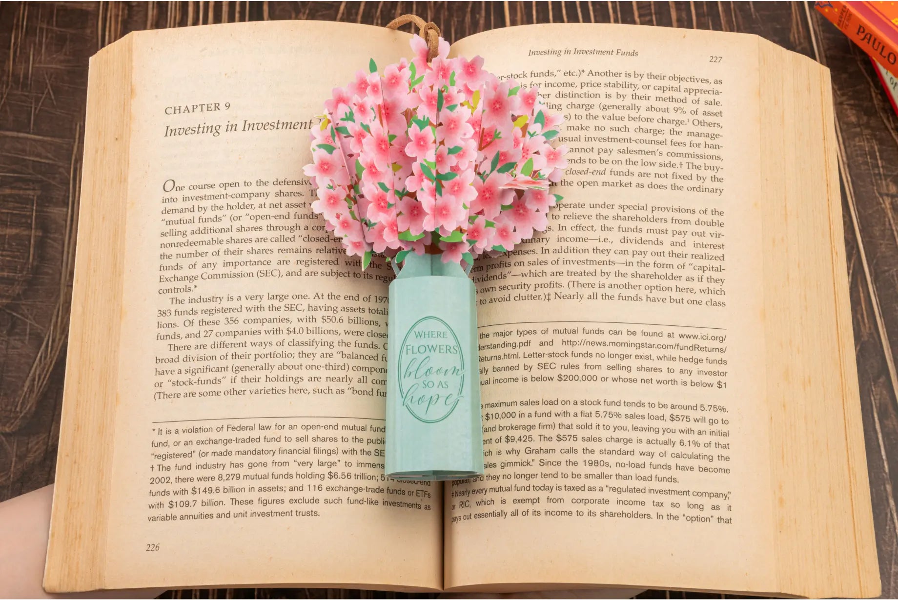 Leauni Elegant Flower Bouquet 3D Pop-up Bookmark - New Pop-Mark (Best Gift For Book Lover) Leauni