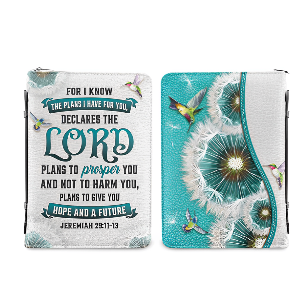 Leauni Dandelions "Plans To Give You Hope And A Future" Bible Cover Leauni
