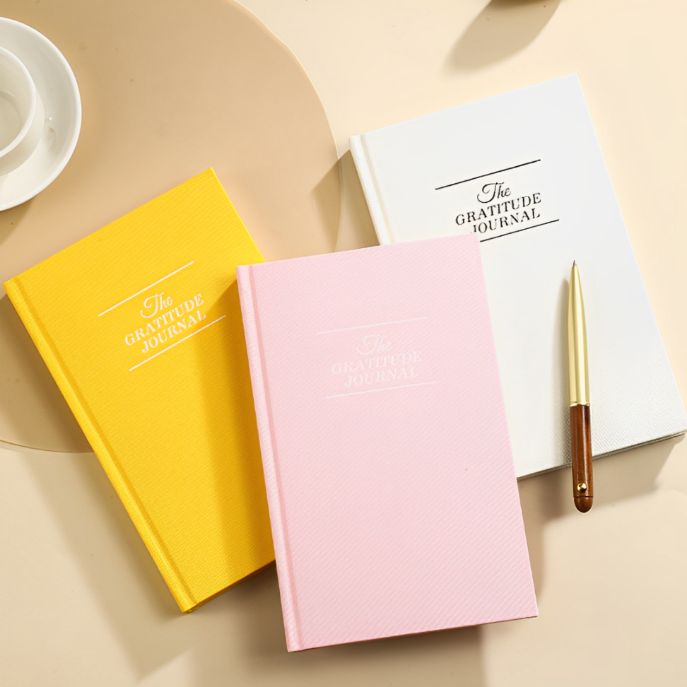 Leauni PU Leather A5 Gratitude Journal Reflection Notebook Leauni
