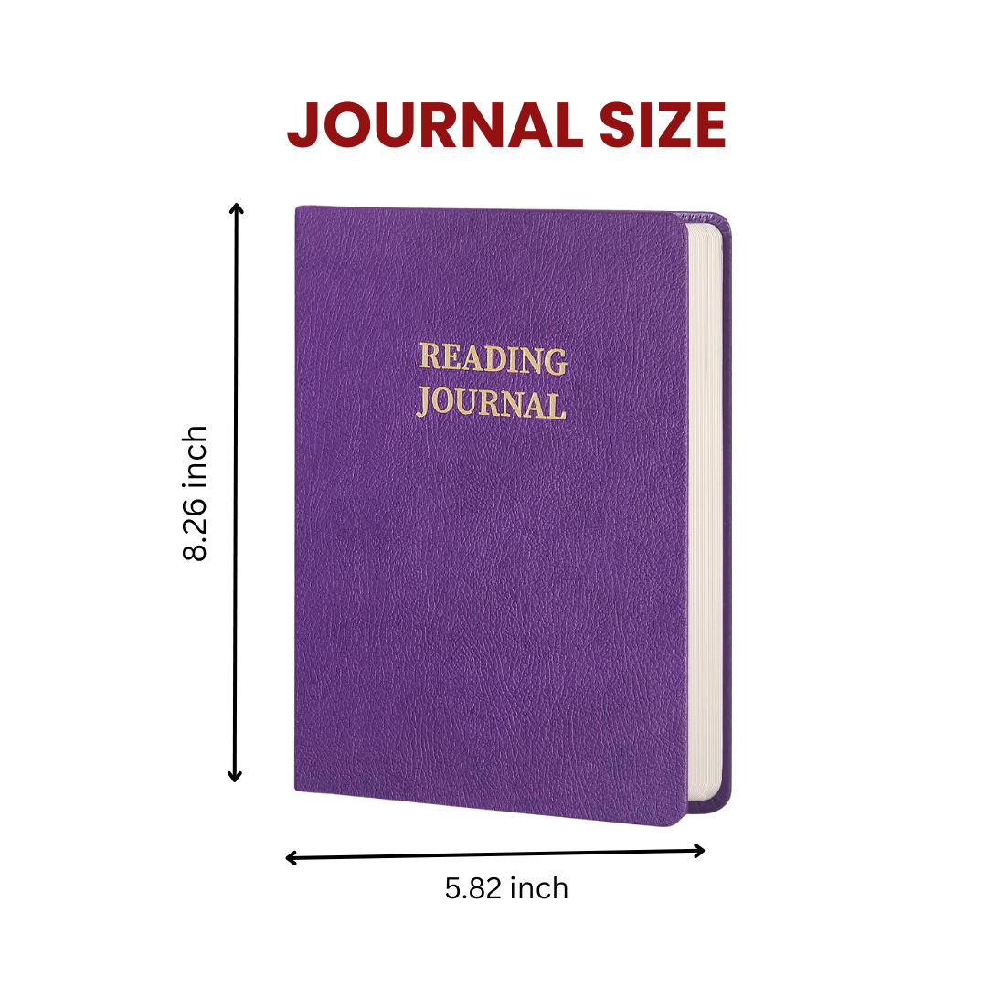 Leauni PU Leather Hardcover Reading Journal | Must-Have Item For Book Lovers, Students, Scholars Leauni