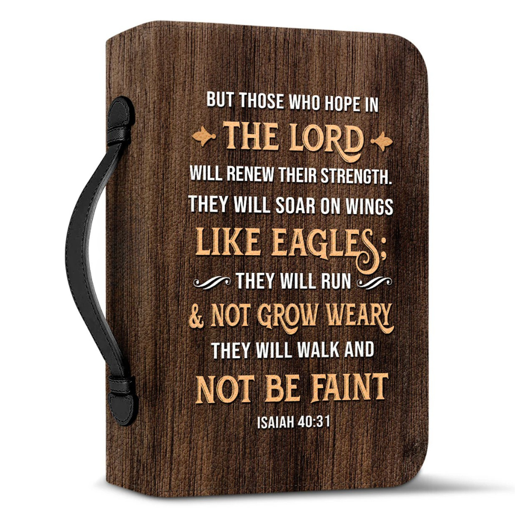 Leauni Personalized " Those Who Hope In The Lord " Bible Cover Case Leauni