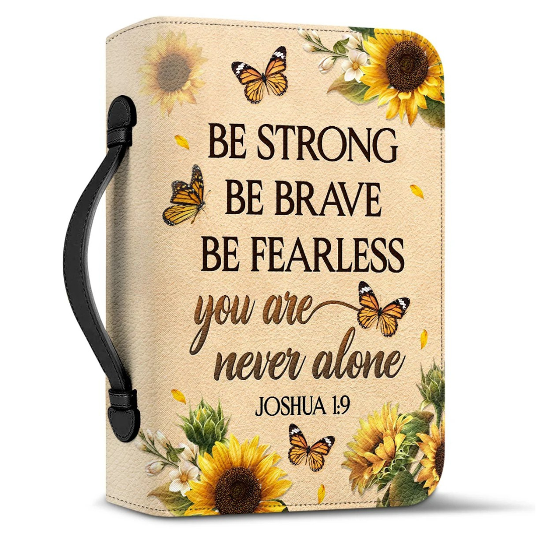 Leauni Personalized " Be Strong Be Brave Be Fearless" Bible Cover Case Leauni