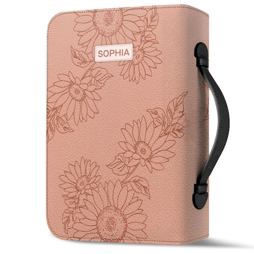 Leauni Personalized " Let Your Faith Be Bigger Than Your Fear" Bible Cover Case Leauni