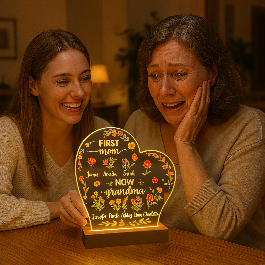 Leauni Personalized Mom Flowers Plaque - Best Mother's Day Gift Ever! Leauni
