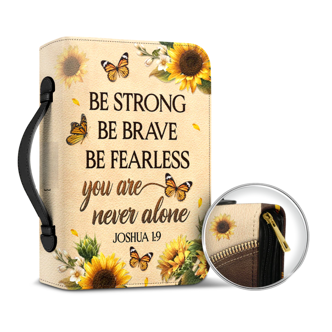 Leauni Personalized " Be Strong Be Brave Be Fearless" Bible Cover Case Leauni