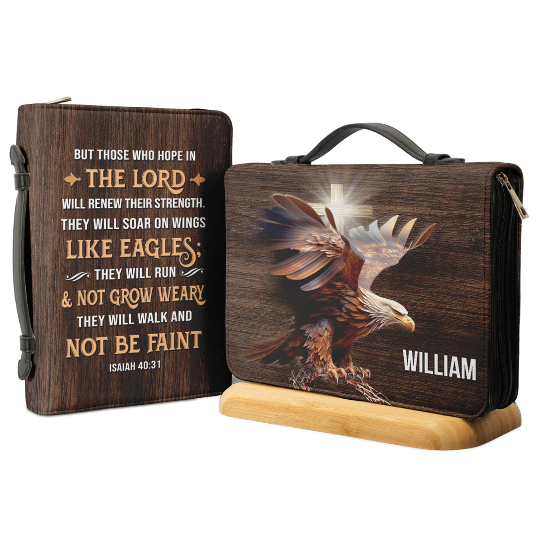 Leauni Personalized " Those Who Hope In The Lord " Bible Cover Case Leauni