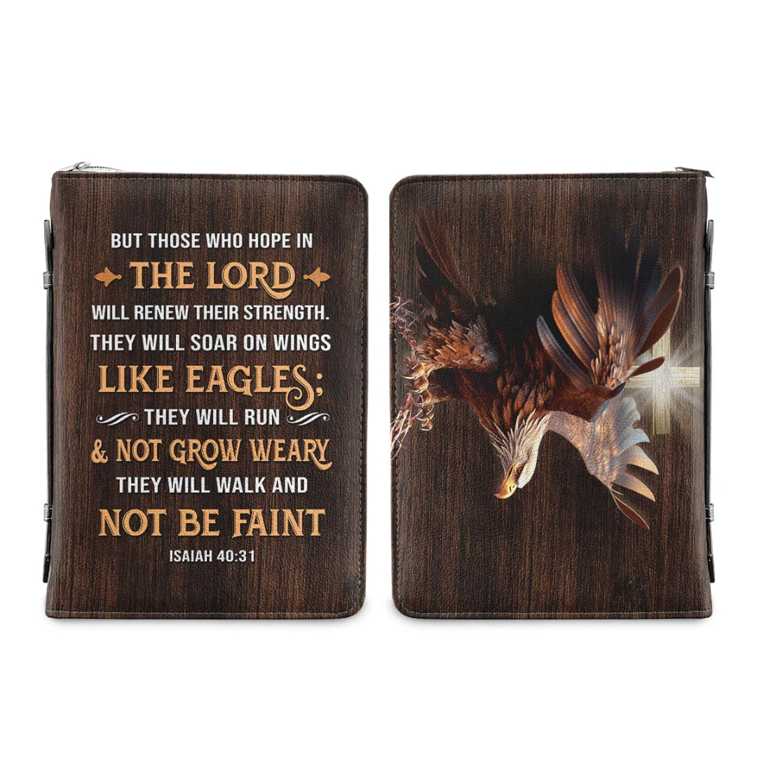 Leauni Personalized " Those Who Hope In The Lord " Bible Cover Case Leauni