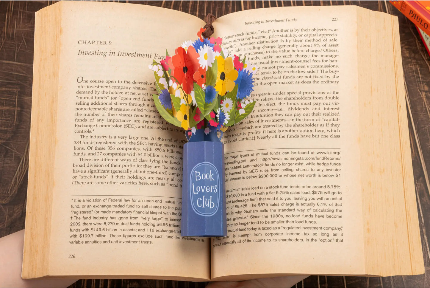 Leauni Elegant Flower Bouquet 3D Pop-up Bookmark - New Pop-Mark (Best Gift For Book Lover) Leauni