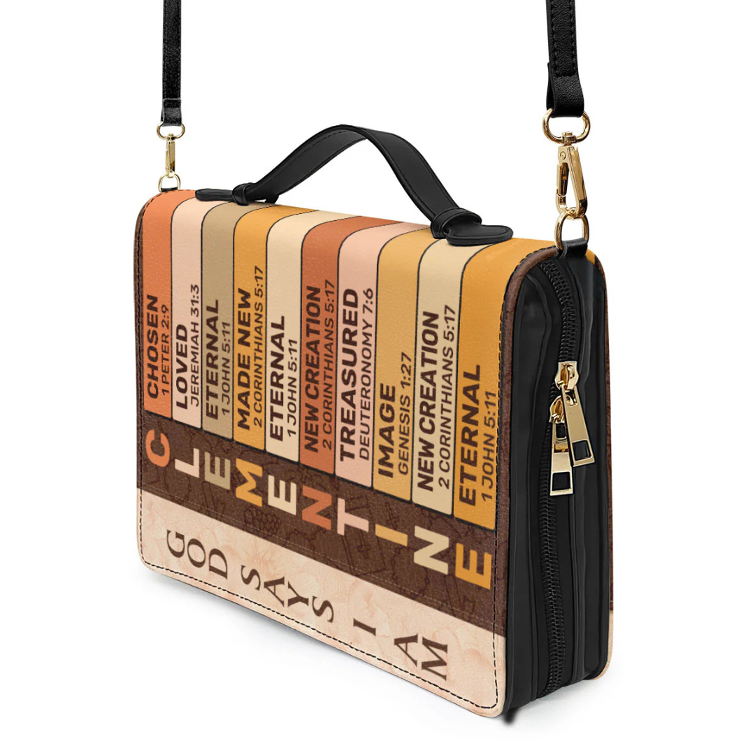 Leauni Personalized Bible Cover | God Says I Am Leauni