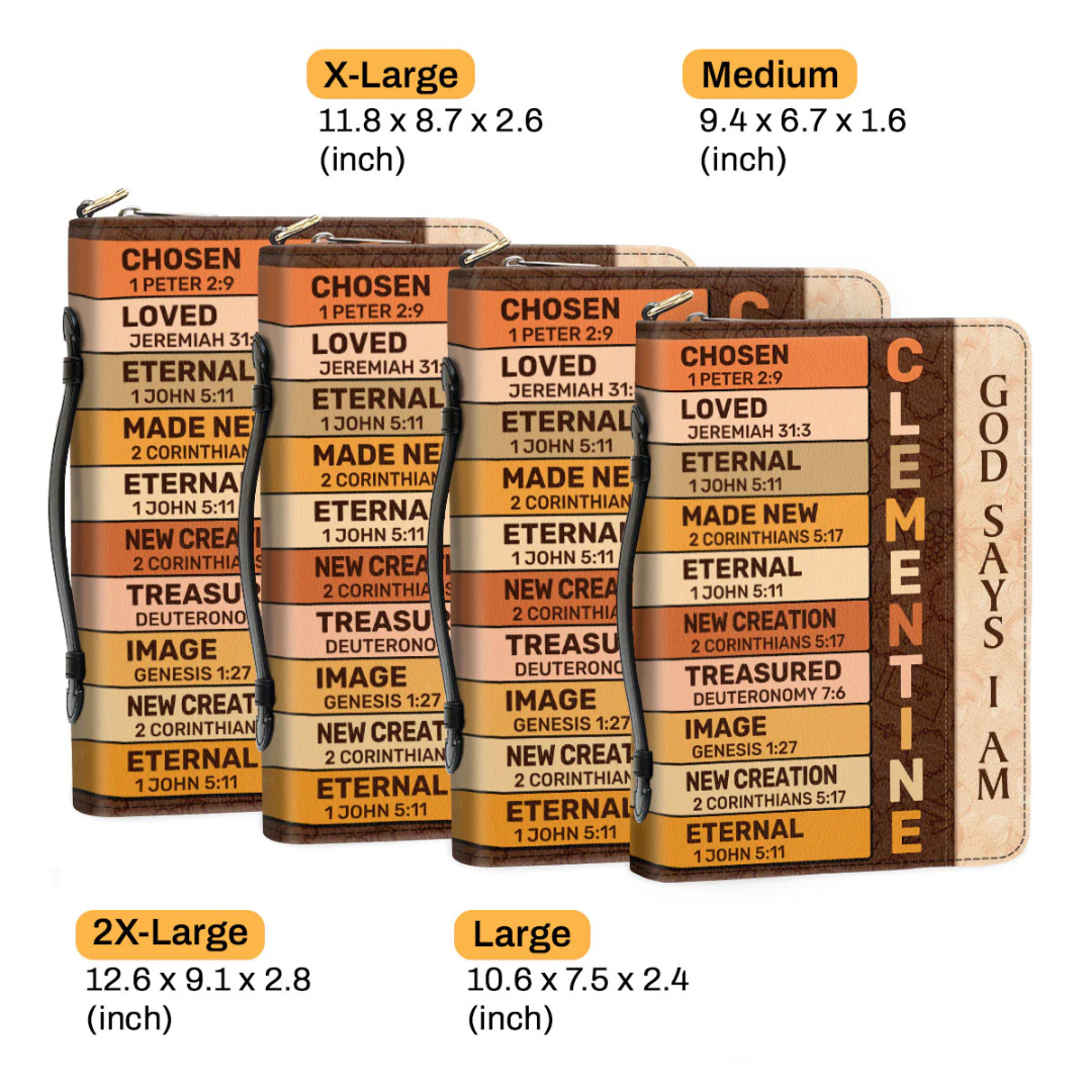 Leauni Personalized Bible Cover | God Says I Am Leauni