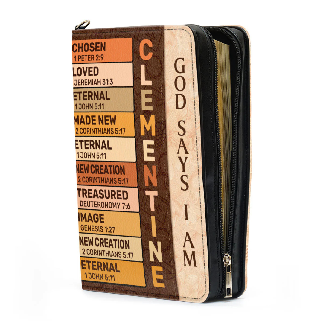 Leauni Personalized Bible Cover | God Says I Am Leauni