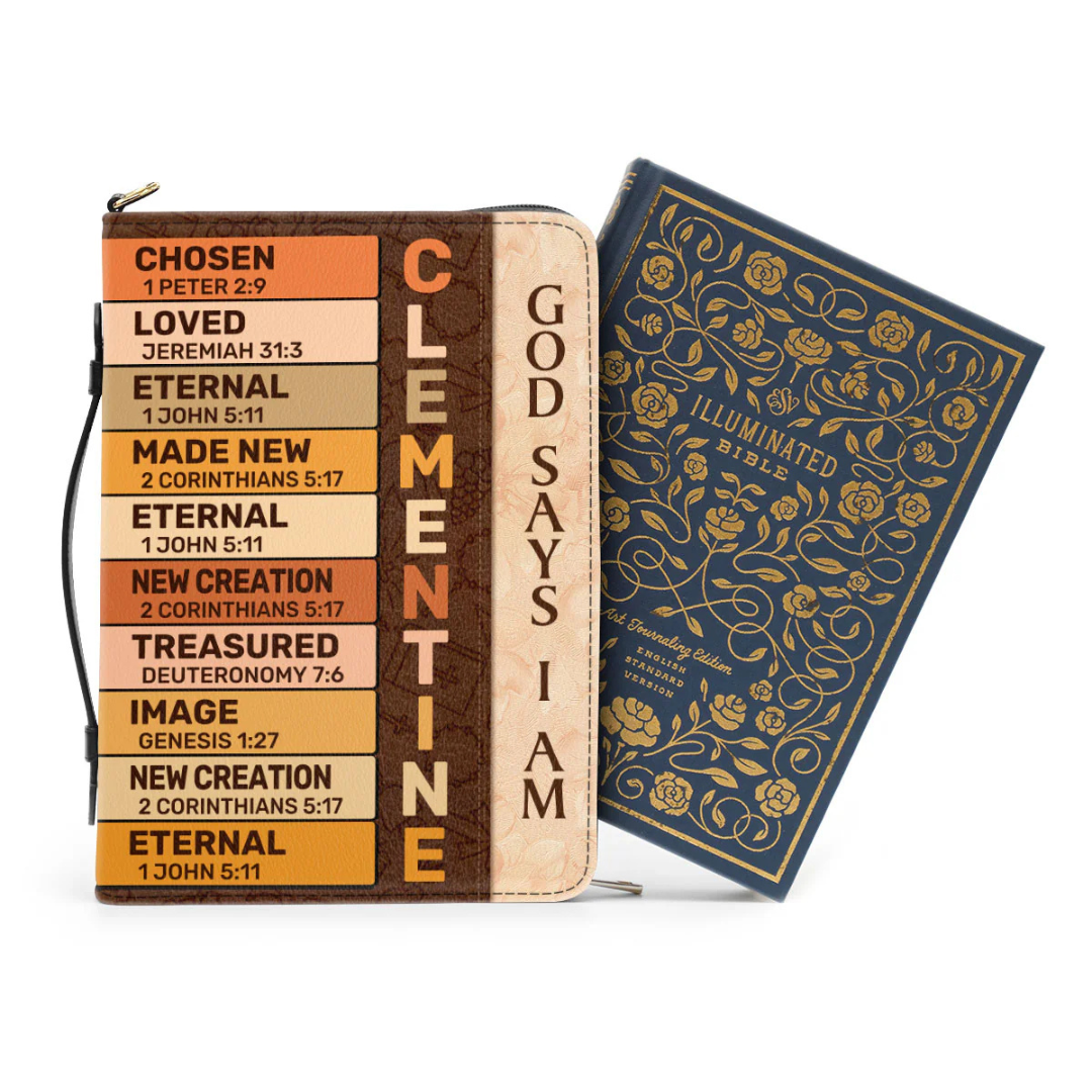 Leauni Personalized Bible Cover | God Says I Am Leauni