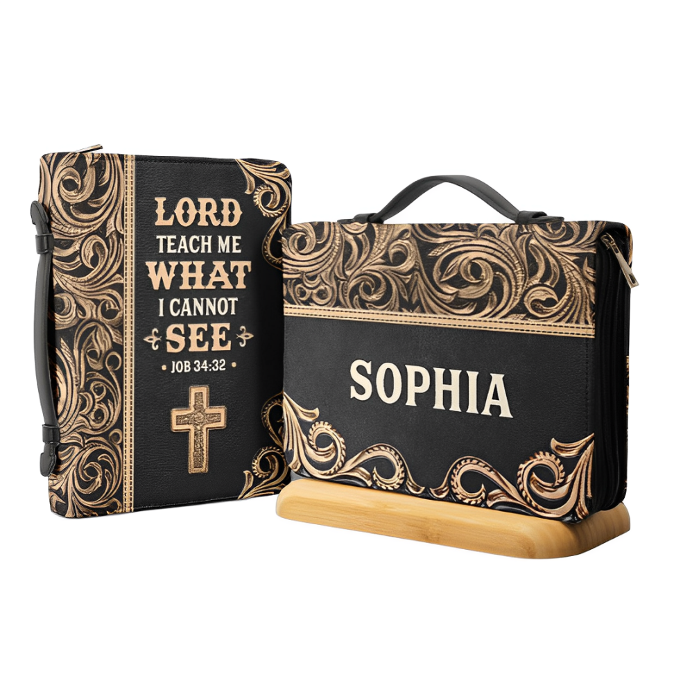 Leauni "Lord Teach Me What I Cannot See" Bible Cover Leauni