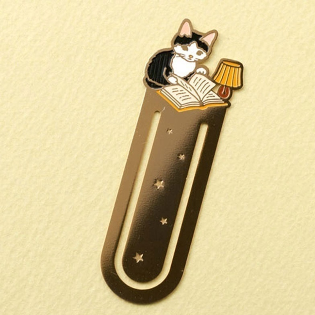 Leauni Metal Cat Bookmark Cute Firm Clip-on Reading Book Charm Leauni
