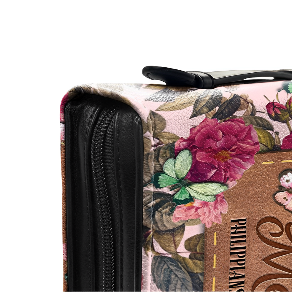 Leauni "I Can Do All Things Through Christ Who Strengthens Me" Bible Cover Leauni