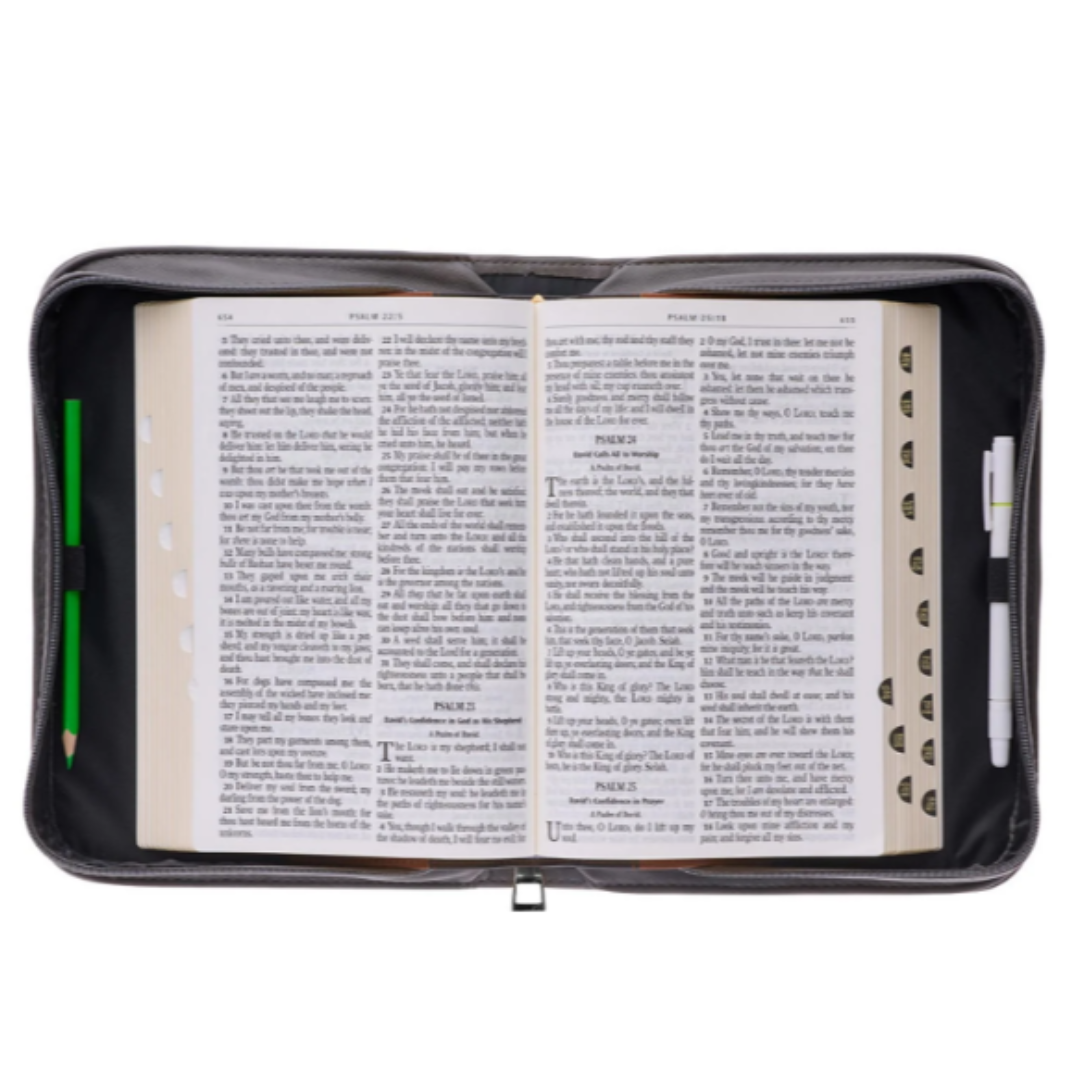 Leauni Lion And Knight "Man Of God" Bible Cover Leauni
