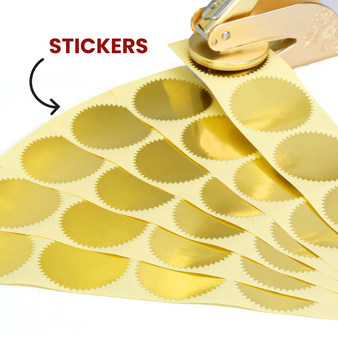 Leauni Custom Embosser With Personalized Stamp | Best Gift for Book Lovers Leauni