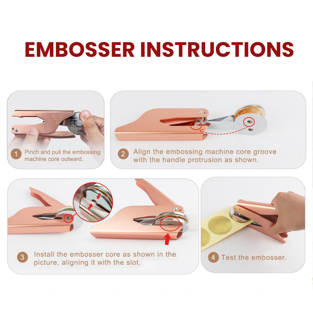 Leauni Custom Embosser With Personalized Stamp | Best Gift for Book Lovers Leauni