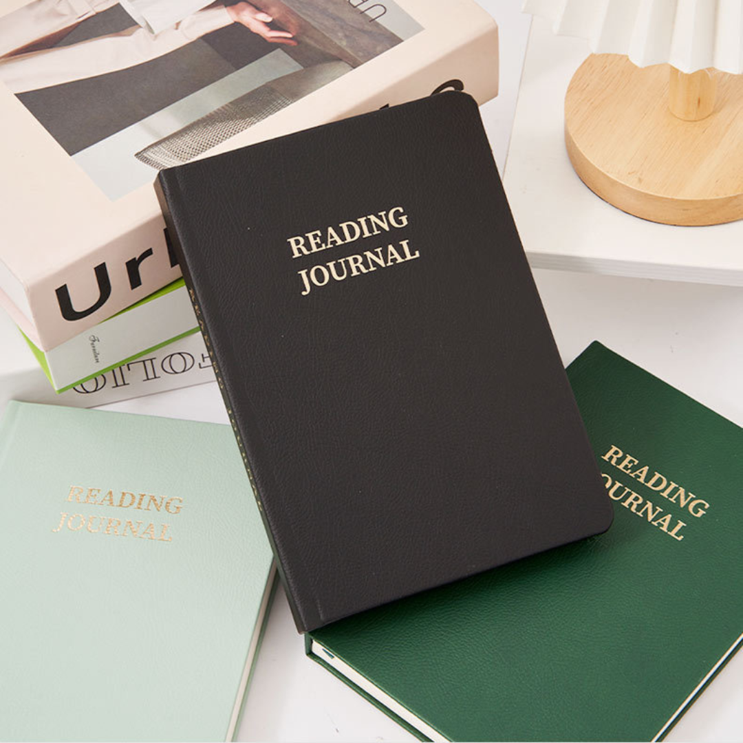 Leauni PU Leather Hardcover Reading Journal | Must-Have Item For Book Lovers, Students, Scholars Leauni