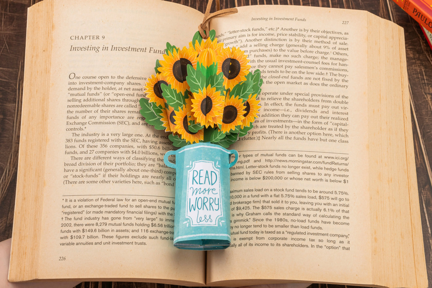 Leauni Elegant Flower Bouquet 3D Pop-up Bookmark - New Pop-Mark (Best Gift For Book Lover) Leauni