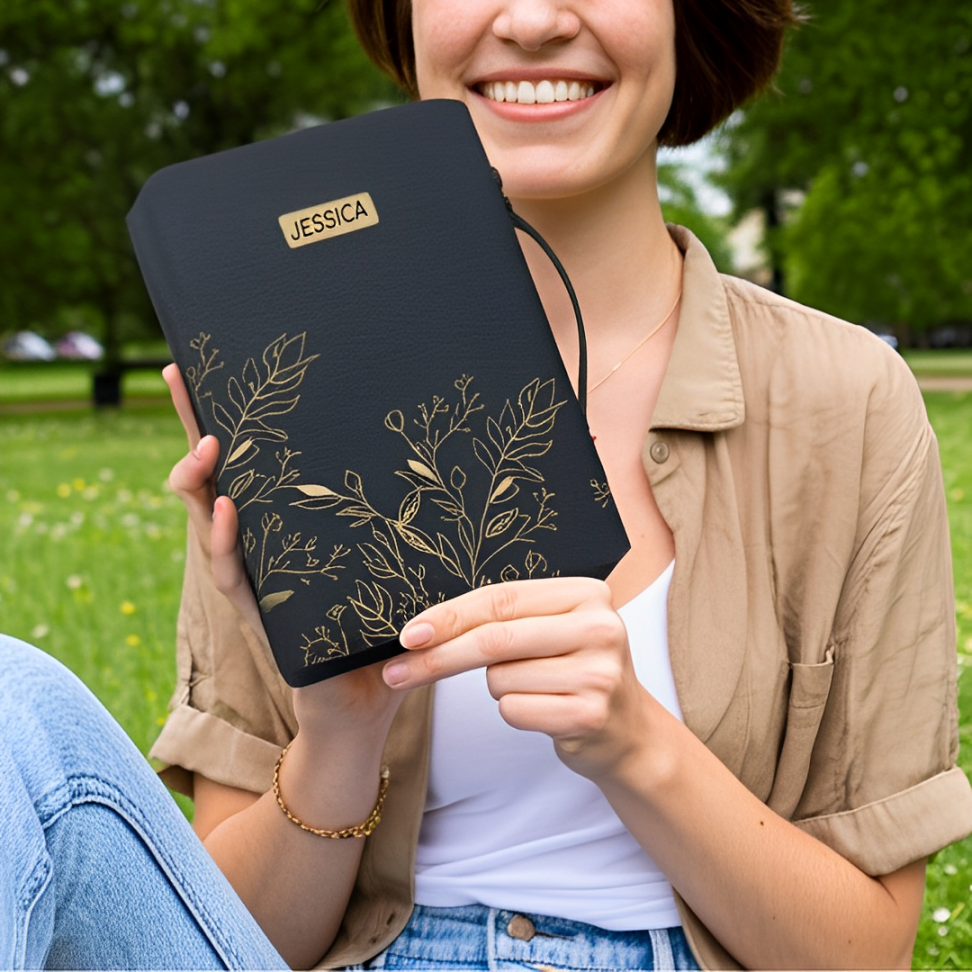 Leauni "By His Wounds We Are Healed" Bible Cover Leauni