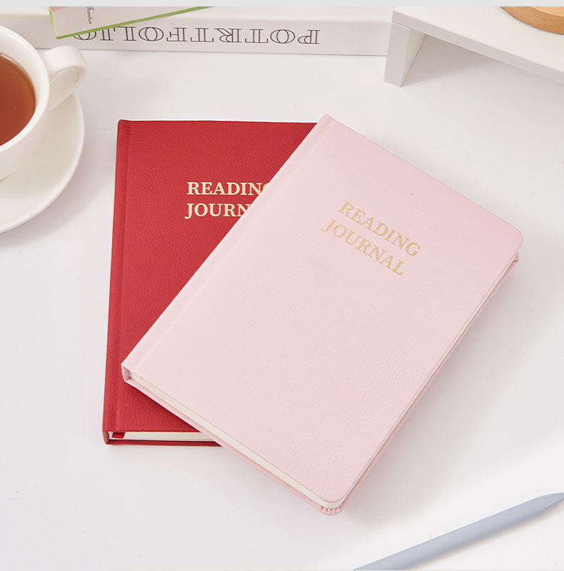 Leauni PU Leather Hardcover Reading Journal | Must-Have Item For Book Lovers, Students, Scholars Leauni