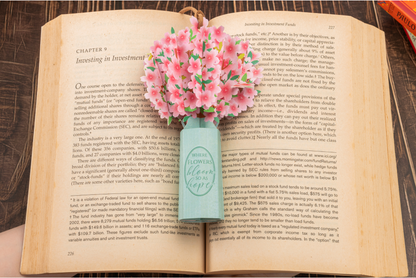 Leauni Elegant Flower Bouquet 3D Pop-up Bookmark - New Pop-Mark (Best Gift For Book Lover)