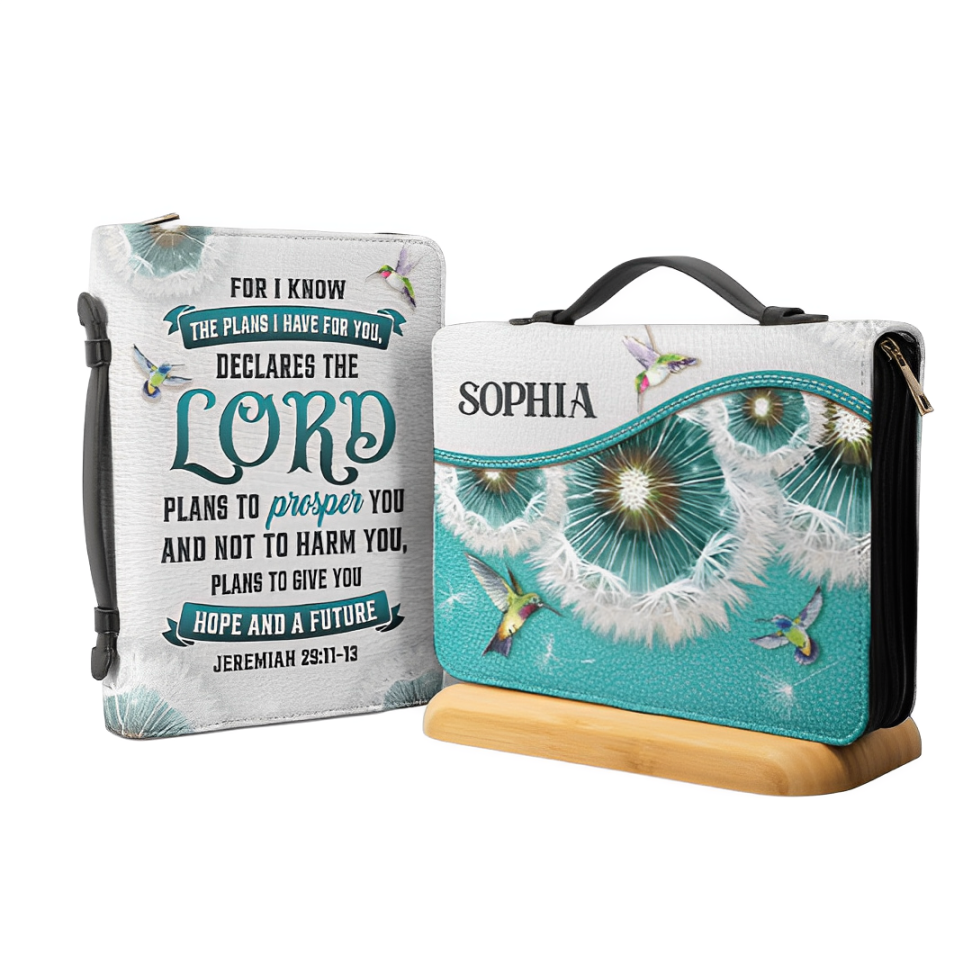Leauni Dandelions "Plans To Give You Hope And A Future" Bible Cover Leauni