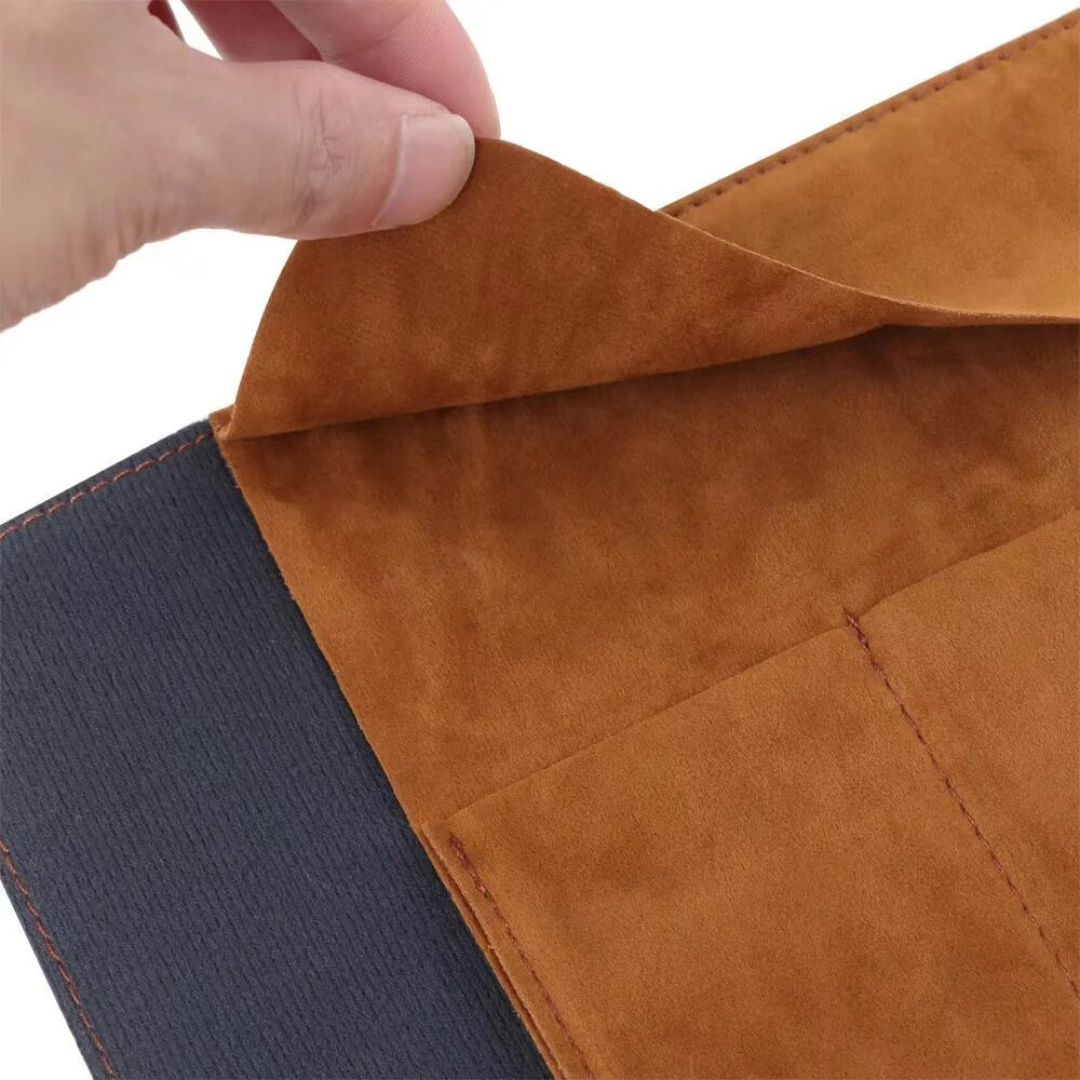 Leauni Treasure Map Roll-Up Pencil Pouch – Vintage-Style Pen and Pencil Holder Leauni