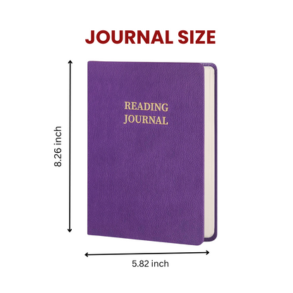 Leauni PU Leather Hardcover Reading Journal | Must-Have Item For Book Lovers, Students, Scholars Leauni