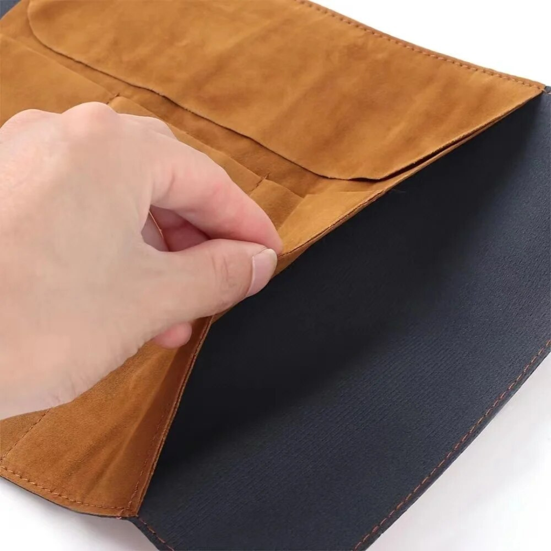 Leauni Treasure Map Roll-Up Pencil Pouch – Vintage-Style Pen and Pencil Holder Leauni