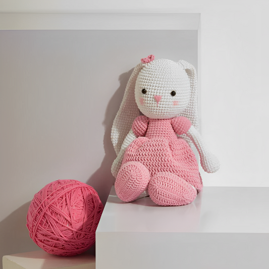 Leauni Camellia the Pinkie Bunny Crochet Stuffed Animal