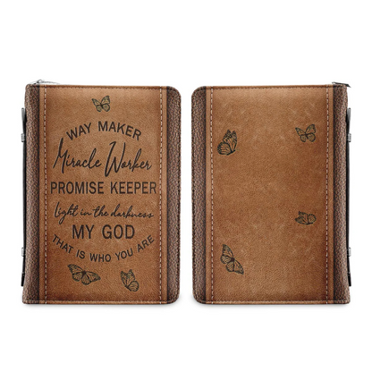 Leauni Personalized " Way Maker Miracle Worker" Bible Cover Case Leauni