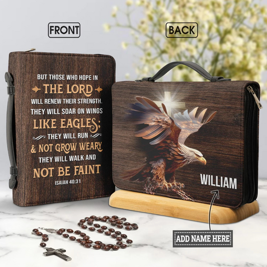 Leauni Personalized " Those Who Hope In The Lord " Bible Cover Case Leauni