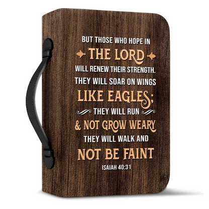 Leauni Personalized " Those Who Hope In The Lord " Bible Cover Case Leauni