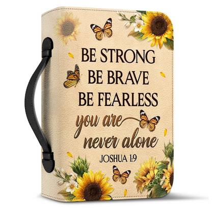 Leauni Personalized " Be Strong Be Brave Be Fearless" Bible Cover Case Leauni