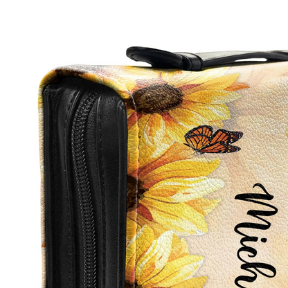 Leauni Personalized " Pray On It Pray Over It Pray Through It" Bible Cover Case Leauni