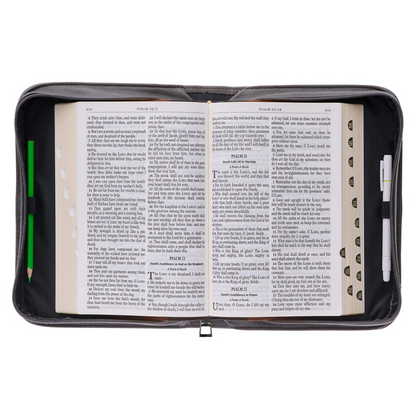 Leauni Personalized " Be Still and Know That I am God " Bible Cover Case Leauni