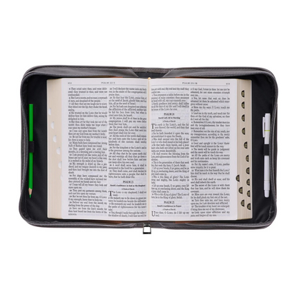 Leauni Personalized Faux Leather Bible Cover Case " I Can Only Imagine Butterfly Flower" Leauni