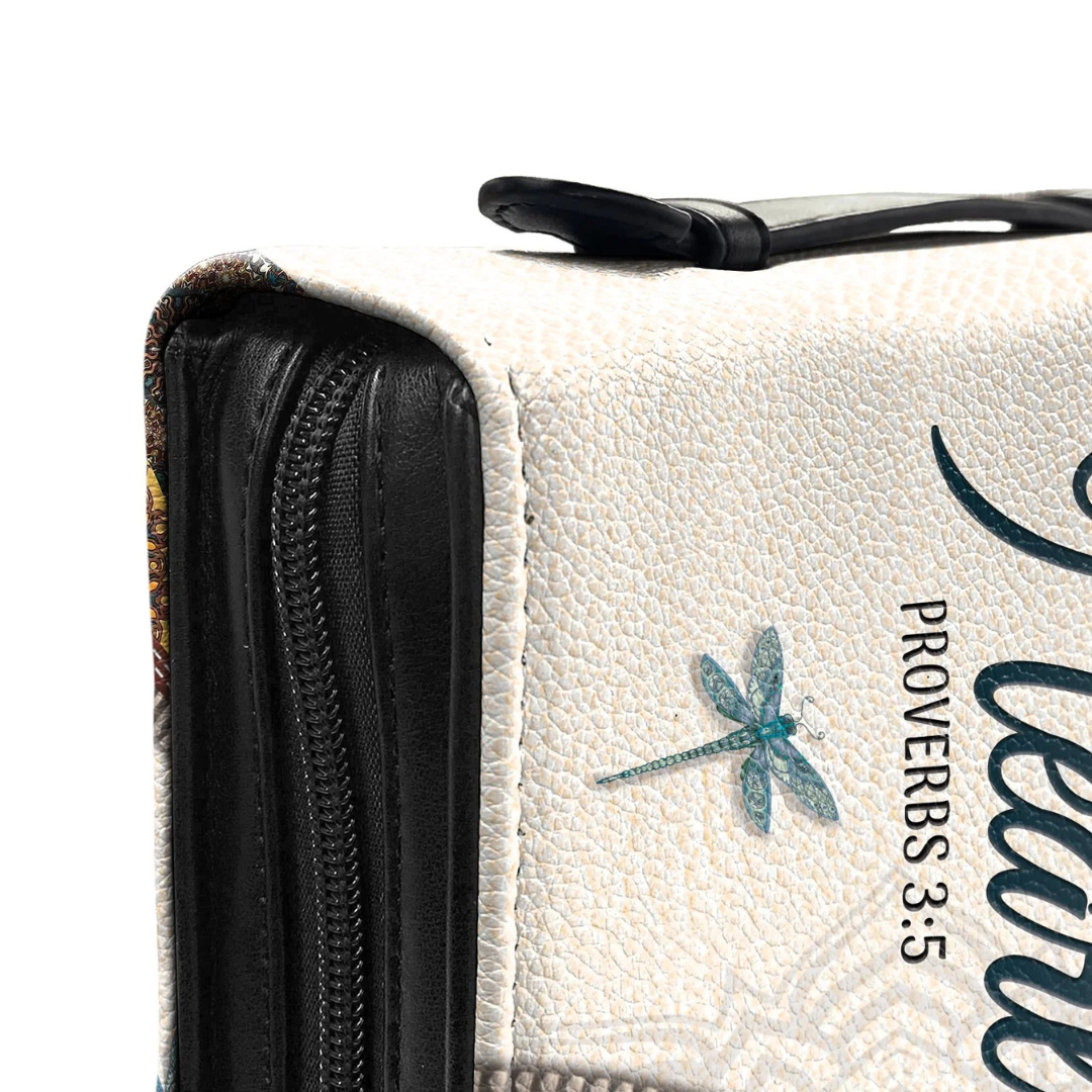 Leauni Personalized " Trust In The Lord With All Your Heart" Bible Cover Case Leauni