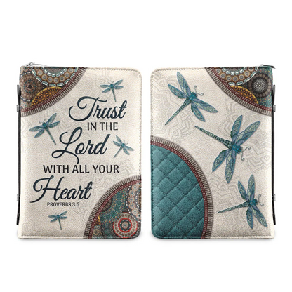 Leauni Personalized " Trust In The Lord With All Your Heart" Bible Cover Case Leauni