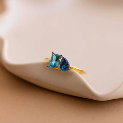 Personalized Toi Et Moi Birthstone Ring