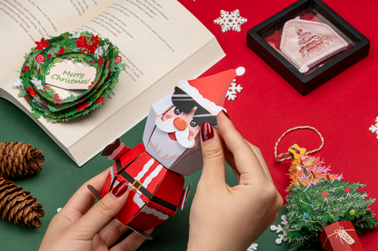 Leauni Christmas Design 3D Pop-up Bookmark - Special Edition - (Best Xmas Gift For Book Lovers)