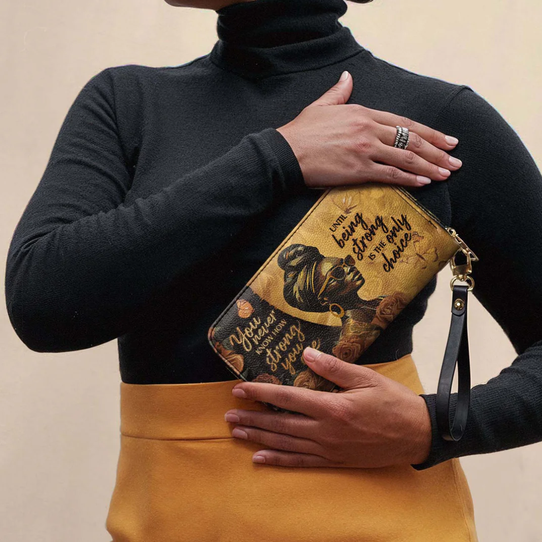 Leauni Portefeuille long en cuir de qualité supérieure pour une Reine noire