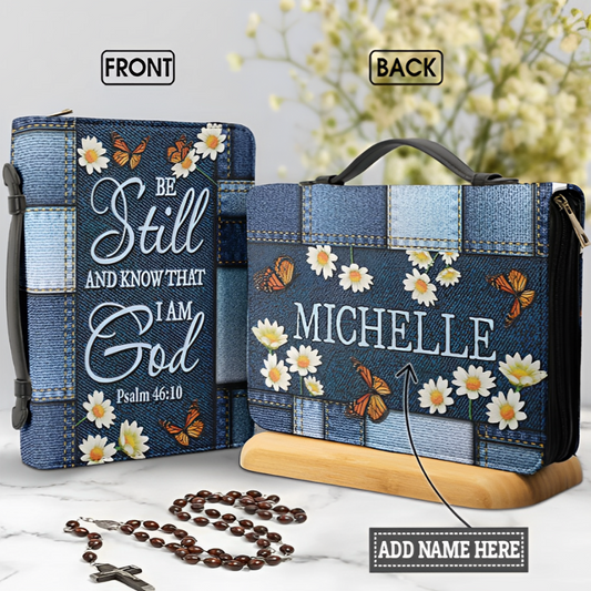 Leauni "Be Still And Know That I Am God" Bible Cover Leauni