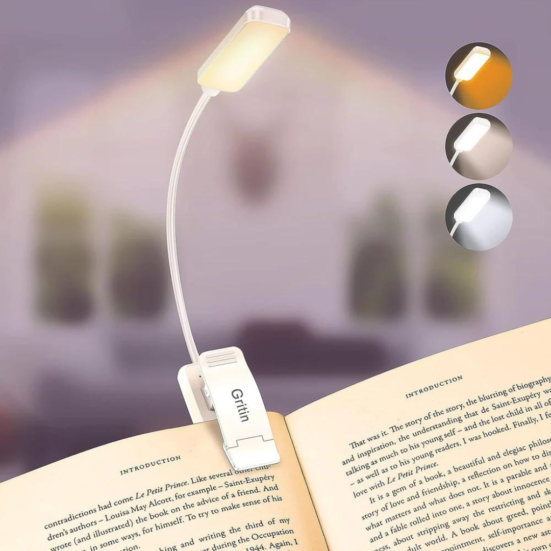 Rechargeable clip on reading light hotsell