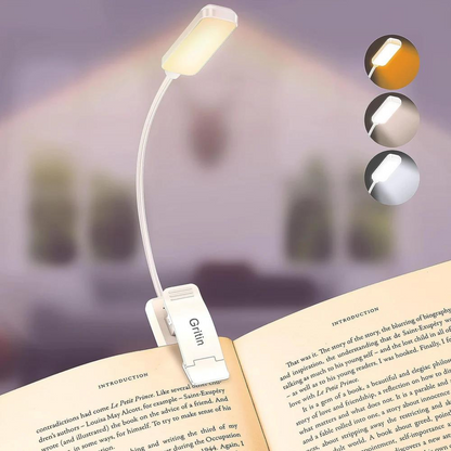 Leauni Clip On Reading Light Portable Eye-protection Rechargeable Book Light