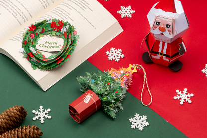 Leauni Christmas Design 3D Pop-up Bookmark - Special Edition - (Best Xmas Gift For Book Lovers)