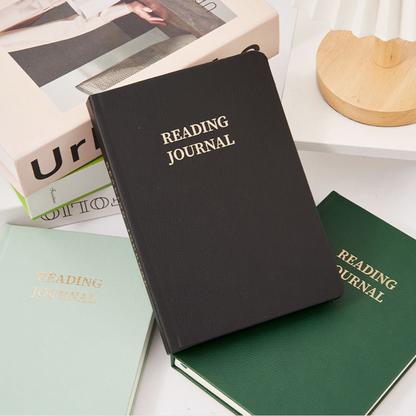 Leauni PU Leather Hardcover Reading Journal | Must-Have Item For Book Lovers, Students, Scholars Leauni