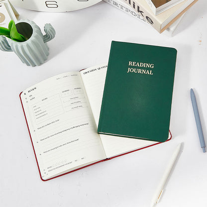 Leauni PU Leather Hardcover Reading Journal | Must-Have Item For Book Lovers, Students, Scholars Leauni